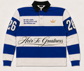 The Heir Rugby Polo: Royal Blue & White